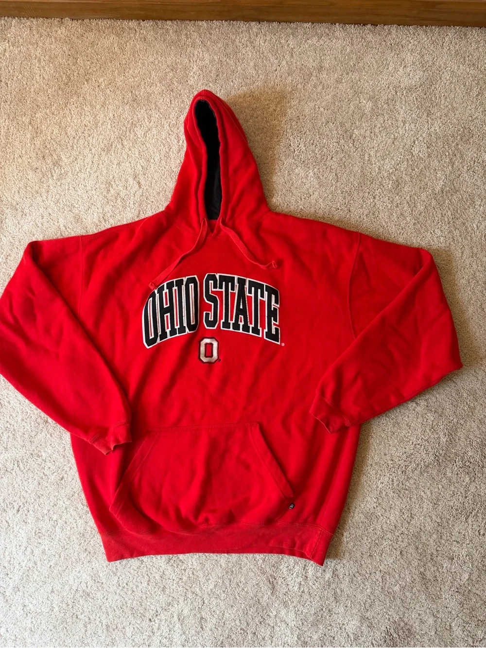 Ohio State Red Hooded Sweatshirt